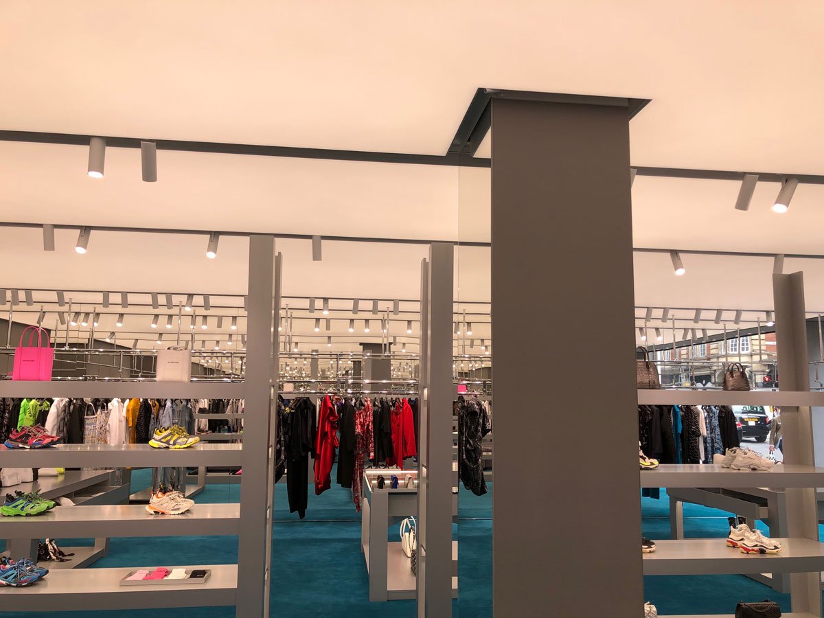 Barrisol Membrane Stretch Ceiling with Tunable CCT Lighting