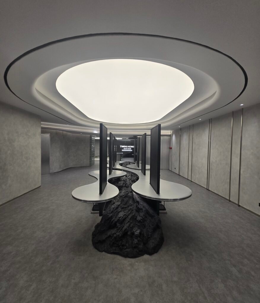 pemasangan Barrisol membrane stretch ceiling