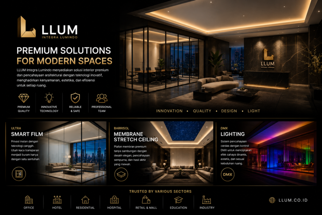 Ultra Smart Film, Barrisol Membrane Stretch Ceiling , RGB DMX Lighting
